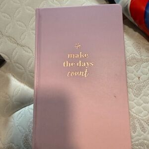 Pink Journal with Gold Text